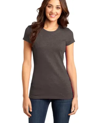 DT6001 Juniors Very Important Tee Hthrd Brown