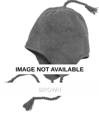  DT604 District Knit Beanie with Ear Flaps Brown