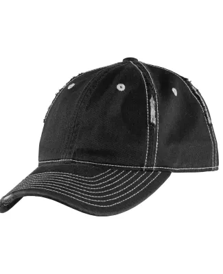 DT612 District Rip and Distressed Cap  Black/Chrome