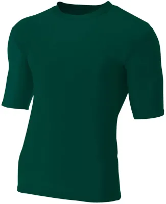 N3283 A4 Adult Compression Tee FOREST