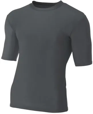 N3283 A4 Adult Compression Tee GRAPHITE