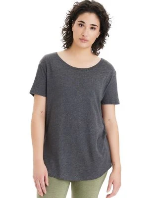 Alternative Apparel AA5064 Women's Backstage 50/50 in Charcoal heather