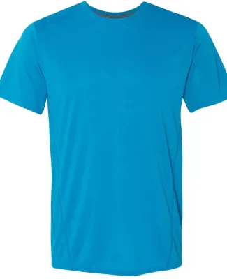 Gildan G470 Adult Tech T-Shirt MARBLED SAPPHIRE