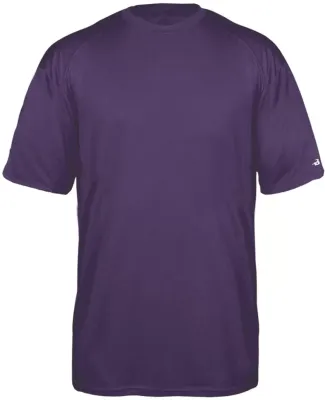 Badger 4320 Pro Heather Performance T-Shirt Purple Heather