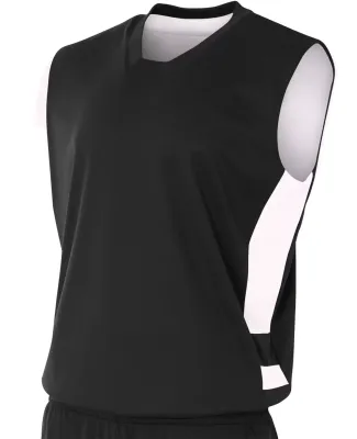 N2349 A4 Drop Ship Adult Reversible Speedway Muscl Black/White