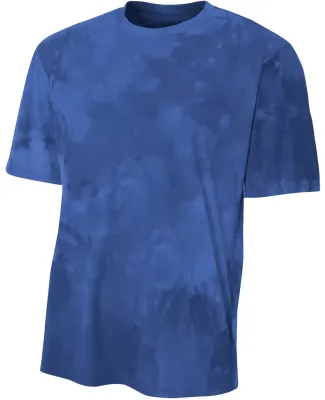 N3295 A4 Drop Ship Men's Cloud Dye T-Shirt Navy