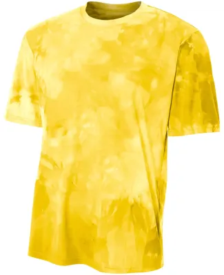 N3295 A4 Drop Ship Men's Cloud Dye T-Shirt Gold