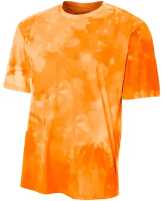 N3295 A4 Drop Ship Men's Cloud Dye T-Shirt Athletic Orange