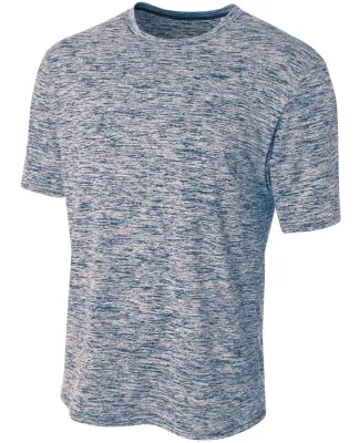 N3296 A4 Men's Space Dye Performance T-Shirt NAVY