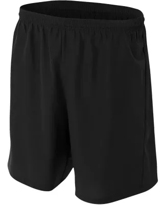 N5343 A4 Drop Ship Men's Woven Soccer Shorts BLACK