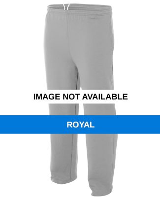 N6189 A4 Drop Ship Men's Open Bottom Pocketed Flee ROYAL