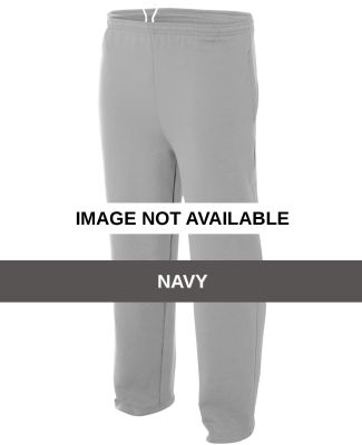 N6189 A4 Drop Ship Men's Open Bottom Pocketed Flee NAVY