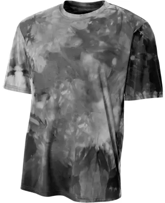 NB3295 A4 Drop Ship Youth Cloud Dye T-Shirt Black