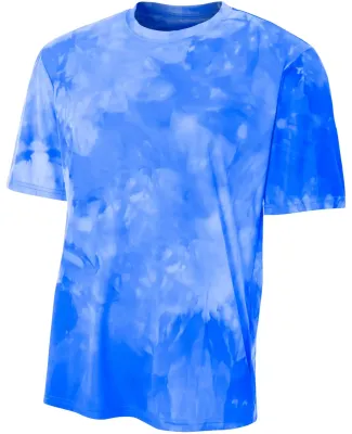 NB3295 A4 Drop Ship Youth Cloud Dye T-Shirt Royal