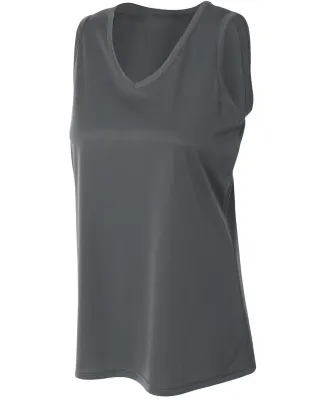 NW2360 A4 Drop Ship Ladies' Athletic Tank Top GRAPHITE