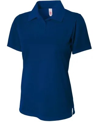 NW3265 A4 Drop Ship Ladies' Textured Polo Shirt w/ NAVY