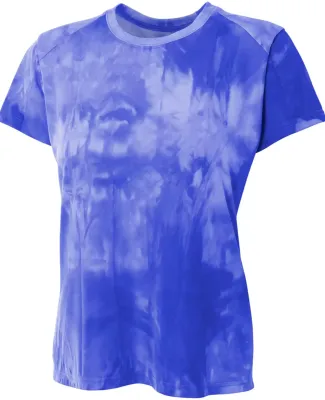NW3295 A4 Drop Ship Ladies' Cloud Dye Tech T-Shirt Royal