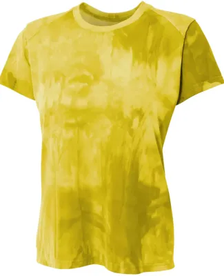 NW3295 A4 Drop Ship Ladies' Cloud Dye Tech T-Shirt Gold