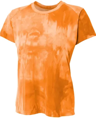 NW3295 A4 Drop Ship Ladies' Cloud Dye Tech T-Shirt Athletic Orange