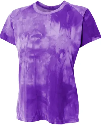 NW3295 A4 Drop Ship Ladies' Cloud Dye Tech T-Shirt Purple
