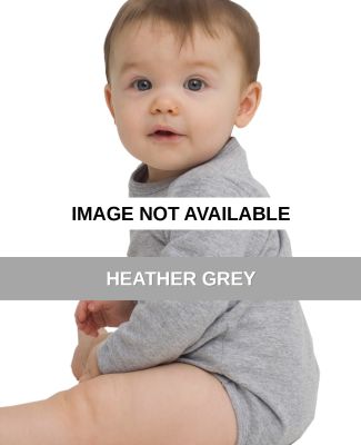 4041 American Apparel Infant Baby Rib Long Sleeve  Heather Grey