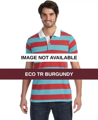 AA1905 alternative Men's Ugly Stripe Short-sleeve  Eco Tr Burgundy