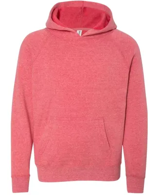 Independent Trading Co. PRM15YSB Youth Raglan Hood Pomegranate