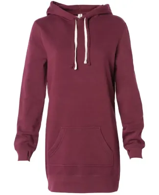 Independent Trading Co. PRM65DRS Women's Hoodie Dr Maroon