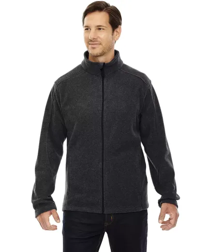 88190T Ash City - Core 365 Men's Tall Journey Flee HEATHER CHARCOAL