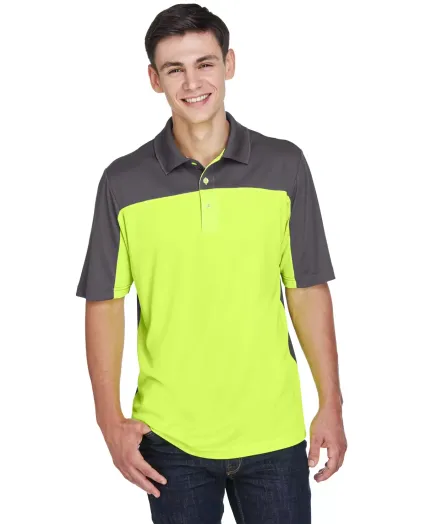 CE101 Ash City - Core 365 Men's Balance Colorblock SFTY YLW/ CRBN