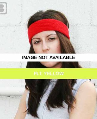 L537 American Apparel Flex Terry Headband Flt. Yellow