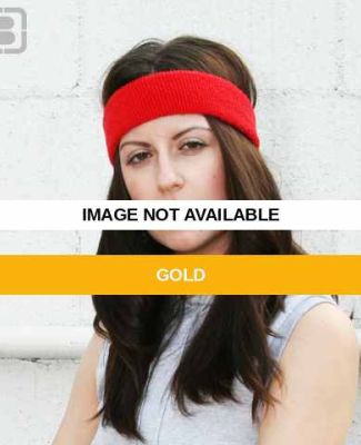 L537 American Apparel Flex Terry Headband Gold