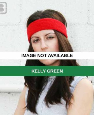 L537 American Apparel Flex Terry Headband Kelly Green