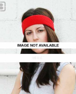 L537 American Apparel Flex Terry Headband White