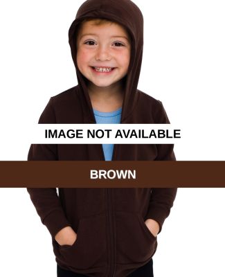 5197 American Apparel Toddler Fleece Raglan Zip-Up Brown