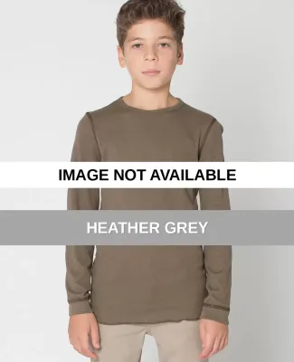 T207 American Apparel Youth Baby Thermal Long Slee Heather Grey