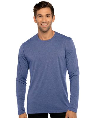 6071 Next Level Men's Triblend Long-Sleeve Crew Te in Vintage royal