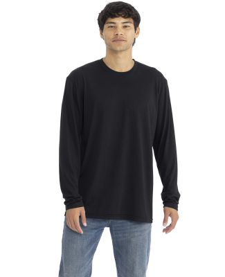 6071 Next Level Men's Triblend Long-Sleeve Crew Te in Black