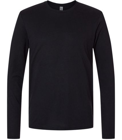 6071 Next Level Men's Triblend Long-Sleeve Crew Te in Black