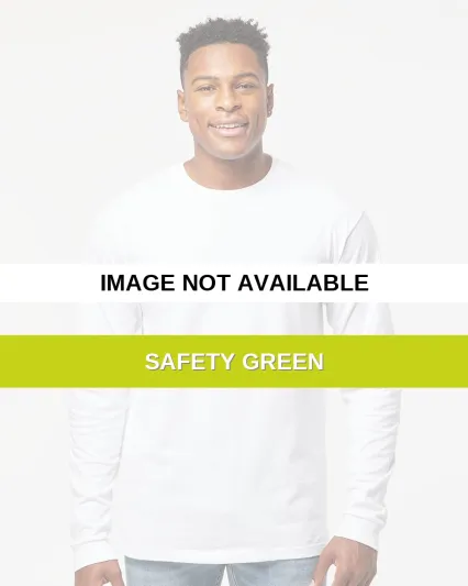 Tultex 0291TC Unisex Long Sleeve Tee Safety Green