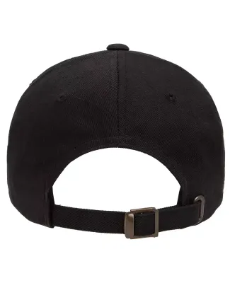6245CM Yupoong Dad Hat Unstructured 6 Panel in Black