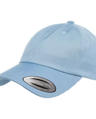 6245CM Yupoong Dad Hat Unstructured 6 Panel in Light blue