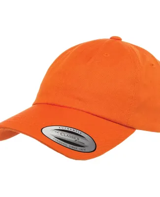 6245CM Yupoong Dad Hat Unstructured 6 Panel in Orange