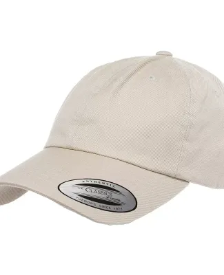 6245CM Yupoong Dad Hat Unstructured 6 Panel in Stone