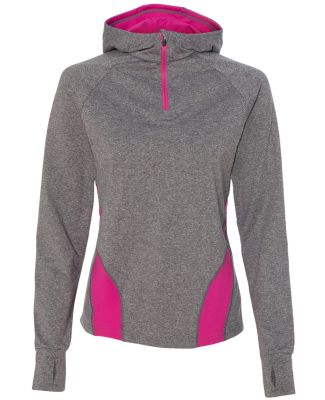 Augusta Sportswear 4812 Women's Freedom Performanc in Graphite heather/ power pink