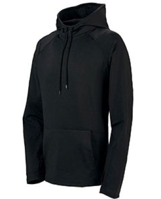 Augusta Sportswear 4762 Zeal Performance Hoodie in Black/ black