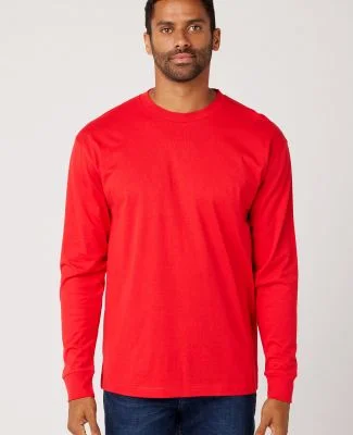 Cotton Heritage MC1182 Long Sleeve Cotton Tee in Team red