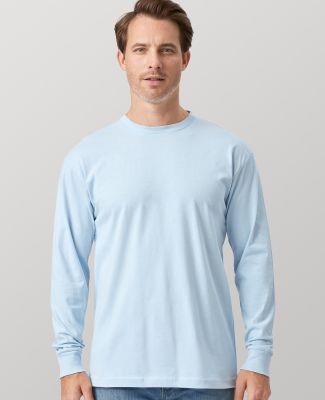 Cotton Heritage MC1182 Long Sleeve Cotton Tee in Light blue