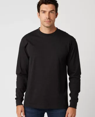 Cotton Heritage MC1182 Long Sleeve Cotton Tee in Black graphite htr (discont.)