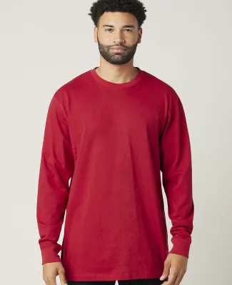 Cotton Heritage MC1182 Long Sleeve Cotton Tee in Red